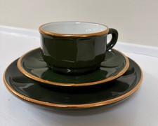 Vintage French Apilco 6 cups, saucers and side plates; cream jug and sugar picture
