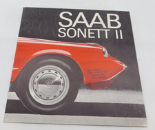 1966 SAAB SONETT II Dealer Brochure vintage automobile advertising Sweden RARE picture