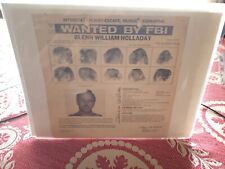 1986 WANTED BY FBI POSTER GLENN WILLIAM HOLLADAY SIGNED MURDER KIDNAPPING ESCAPE picture
