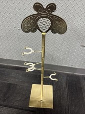 Exclusive Patron Tequila Metal Bottle Display Stand Gold 28” tall New In Box picture