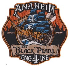 Anaheim, CA Engine 4 The Black Pearl - Fire Patch NEW picture