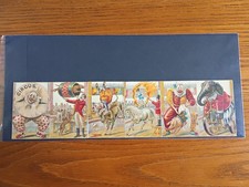 Rare Antique Stollwerck Chocolat Circus Card Strip 6-Panel Leporello picture