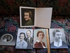 Lot Of 5 , Photographer - PHOTOS Picture Old -1920s-1950's Women picture