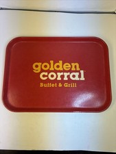 Vintage Golden Corral Cambro Camtray Food Trays, Fiberglass, 16