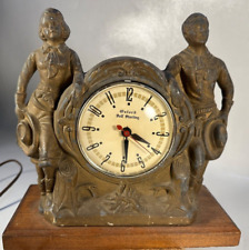 RARE Vintage Figural Mantle Table Clock ROY ROGERS DALE EVANS picture