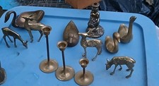 Collection Of Vintage MCM Brass Figures picture