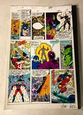 CAPTAIN MARVEL #61 comic art color guide 1979 ELYSIUS DRAX DESTROYER ISAAC picture