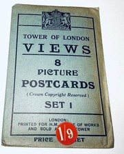 1920s Tower of London 4 Postcards H.M. Office of Works Set 1 Crown Copyright picture