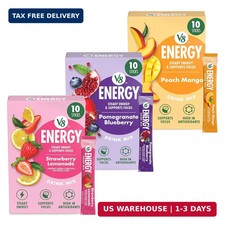 Bundle of V8 Energy Strawberry Lemonade, Peach Mango, & Pomegranate Blueberry En picture