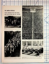 1933 Mussolini Hitler Munich Visit Magazine Article Ephemera Nazi Germany picture