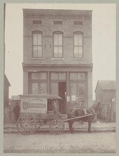 Chattanooga Tennessee 1900s G.W. Turner Groceries Horse Cart Storefront picture