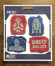 Disney Star Wars Galaxy Edge Droid Depot 4Pin Booster Set BB-8 R2-D2 C-3PO NEW picture