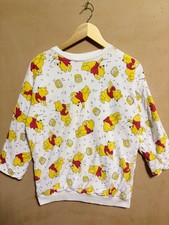 Vintage 80s Winnie The Pooh Reversible Sweatshirt AOP Threads Clothing Co 1987 picture