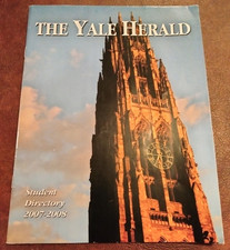 The Yale Herald 2007 2008 Yale University Student Directory 84 Pages Harkness picture