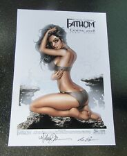2007 A Wizard World Chicago FATHOM Mini Print Michael Turner Signed 32 of 200 picture