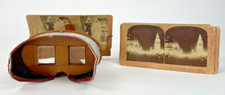 Antique Stereoscope The Saturn Scope Viewer 1896, 20 Cards No Handle picture