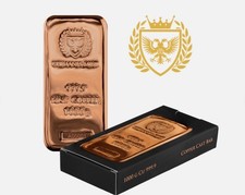 5 x Germania Mint 1kg (1000g) .9999 Fine Copper Cast Bar Ignot – New & Sealed picture