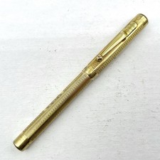 Mabie Todd Gold Filled Swan Fountain Pen PAT 1915 Art Deco Mono GFR No Nib AS-IS picture