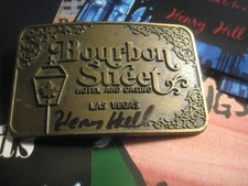 BOURBON STREET LAS VEGAS NV BELT BUCKLE OWNED BY GOODFELLA HENRY HILL picture