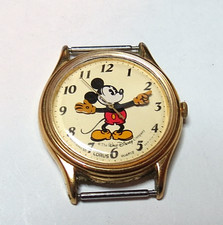VINTAGE LADIES' QUARTZ DISNEY V515-6118 MICKY MOUSE LORUS WRISTWATCH RUN picture