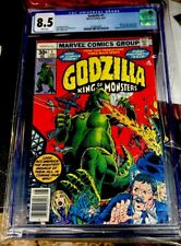 Marvel Comics GODZILLA: KING OF THE MONSTERS #1  CGC 8.5 ~Nick Fury ~ 1977 picture