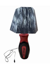 SNAP ON  SSX25P141 Screwdriver Handle Ceramic Table Lamp with Hex Shade NEW picture