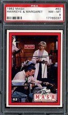 1982 DONRUSS MASH #63 HAWKEYE AND MARGARET IN POST-OP PSA 8 *DS15202 picture