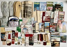 Huge Lot Vtg Souvenirs From 1988 China Trip- Postcards, Hotel Freebies, Ephemera picture