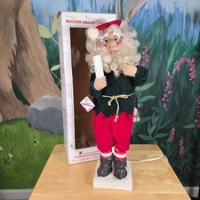 Vintage Telco MOTION-ettes of Christmas Animated Santa Elf Light in Box picture