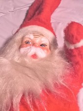VTG PLUSH 1950s BELOVED TOYS SANTA CLAUS 21” poseable picture