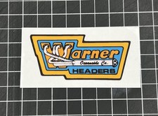 NEW WARNER HEADERS Oceanside CA. - Vintage 1970's Racing Decal Sticker picture