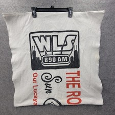 Vintage WLS 890 AM Radio Station Towel The Roe Conn Show has flaws picture