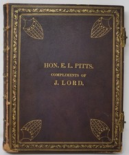 Post Civil War Leather Photo Album New York State Assembly 1867 Autographs  picture
