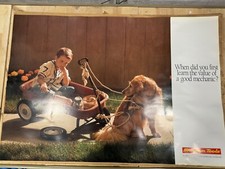 *NEW* Vintage 1994 Snap On “Value Of A Mechanic” Poster - Snapon Tools Mfg picture