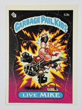 1985 Topps Garbage Pail Kids -Series 2 -Glossy #53b LIVE MIKE (EX) See PICS picture