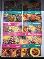 Vintage 90s Taco Bell 20 Minute Dinner Recipe & 5 Minute Snack Cards. Lot Of 8. picture