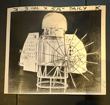 Vintage Original B&W Press Photograph Soviet Rocket Spacecraft Launch 1961 picture