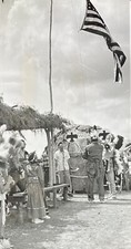 XL2 Newspaper & Photo American Flag Raised on Kickapoo Reservation Orig 1962 picture