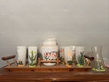 Arizona Cactus Frosted Glass and Pitcher Set picture
