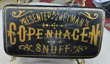 Antique 1800's Copenhagen Weyman Bros. Snuff Laquered Box RARE - EXCELLENT picture