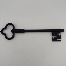 Victorian Master Skeleton Key Vintage Antique style Heavy metal ring 1 foot long picture