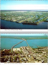 2~ca1970's 4X6 Postcards PUNTA GORDA, FL Florida CITY & HOMES Bird's Eye Views picture