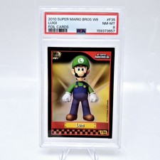 2010 Nintendo Super Mario Wii Luigi #F35 PSA 8 Gold Foil Enterplay picture