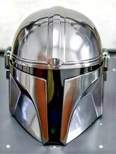 Medieval Steel Armor Helmet Mandalorian Helmet Star wars 1:1 Hard Helmet Replica picture
