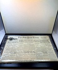 1935 New York Times Newspaper – Warsaw Headline w/COA Case picture