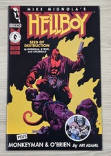 Hellboy: Seed of Destruction #1 Dark Horse Comics 1994, 1st solo Hellboy FN- picture