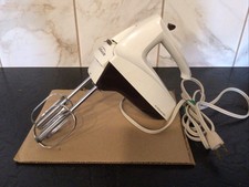 Vintage Sunbeam Mixmaster Hand Mixer White Tested Working picture