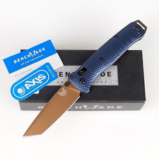Benchmade 537FE-02 Bailout Crater Blue CPM-M4 Aluminum Folding Knife picture