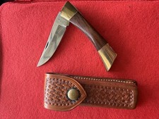 VINTAGE '70S BROWNING USA 4018F KNIFE FOLDING HUNTER BOWIE KNIVES SURVIVAL W/SHT picture