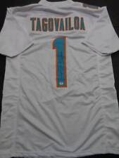 Tua Tagovailoa Miami Dolphins Autographed Custom Football Jersey GA coa picture